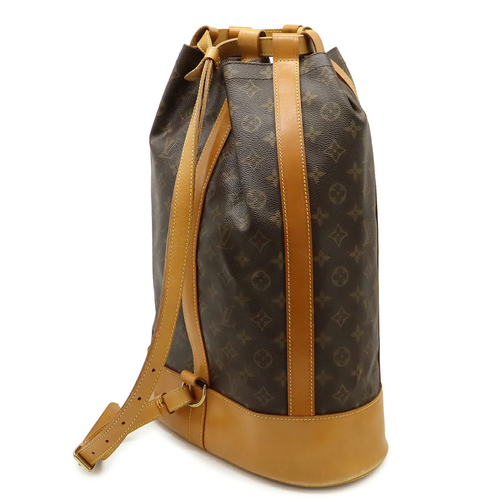 Louis Vuitton Monogram Bag Randonee Shoulder Hobo Brown